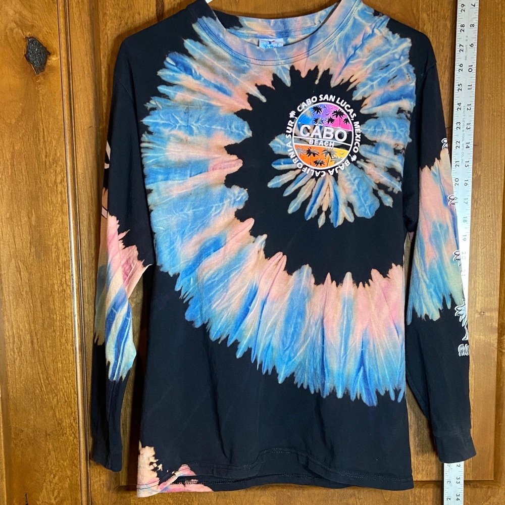Cabo San Lucas Women's Tie-Dye Long Sleeve Top